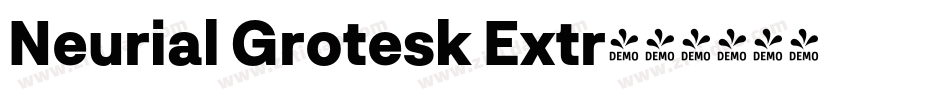 Neurial Grotesk Extr字体转换